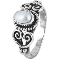 Maya Freedom! 925 Silver Pearl Ring