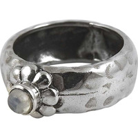 Great Creation! 925 Silver Rainbow Moon Stone Ring