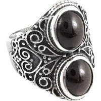 Passionate Love! 925 Silver Garnet Ring