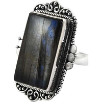 Misty Morning! Labradorite 925 Sterling Silver Rings