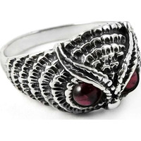 Completed Night!! Garnet 925 Sterling Silver Ring