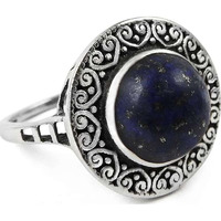 Dainty!! Lapis 925 Sterling Silver Ring