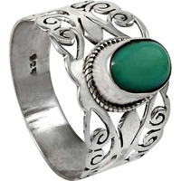 Fine ! 925 Sterling Silver Turquoise Ring