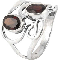 Crimson Kiss! Garnet 925 Sterling Silver Rings