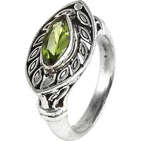 Colour Changing!! Peridot 925 Sterling Silver Ring