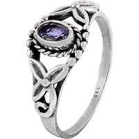 Royal Style!! 925 Sterling Silver Amethyst Ring