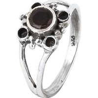 Large Fashion!! Garnet 925 Sterling Silver Ring