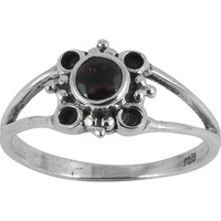 Tropical Glow!! Garnet 925 Sterling Silver Ring