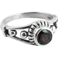 High Work Quality! Garnet 925 Sterling Silver Rings