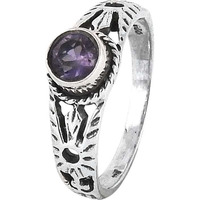 Antique Handmade!! Amethyst 925 Sterling Silver Rings