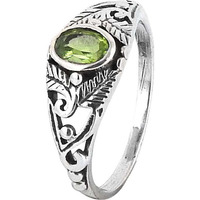 Cloud Song!! Peridot 925 Sterling Silver Rings