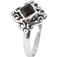 Hot ! Garnet 925 Sterling Silver Ring