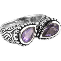 Chunky ! 925 Sterling Silver Amethyst Ring