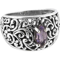 Royal Style! Amethyst 925 Sterling Silver Ring