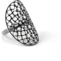 Big Grand Love !! 925 Sterling Silver White CZ Ring