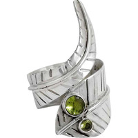 Awesome 925 Silver Peridot Ring