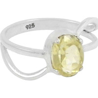 Jumbo Fantastic!! 925 Sterling Silver Lemon Topaz Ring