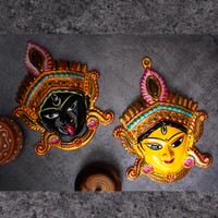 Kali Goddess Face Idol For Puja Medium Size