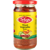 Case of 12 - Telugu Mixed Vegetable Pickle - 300 Gm (10.58 Oz)