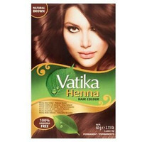 Case of 24 - Vatika Henna Hair Colour Brown - 60 Gm (2.1 Oz)