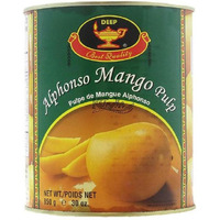 Case of 6 - Deep Alphonso Mango Pulp - 850 Gm (1.87 Lb)