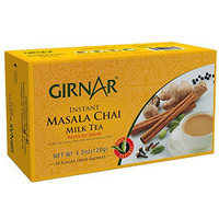 Case of 24 - Girnar Instant Masala Chai Milk Tea Reduced Sugar - 120 Gm (4.2 Oz)