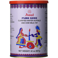 Case of 12 - Amul Pure Ghee Export Can - 2 Lb (907 Gm)