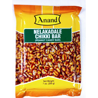 Case of 20 - Anand Nelakadle Chikki Bar Peanut Candy Bar - 200 Gm (7 Oz)