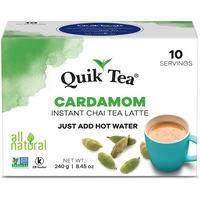 Case of 10 - Quik Tea Cardamom Chai Latte - 240 Gm (8.45 Oz)