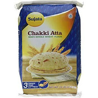 Case of 4 - Sujata Chakki Atta Whole Wheat Flour - 10 Lb (4.5 Kg)