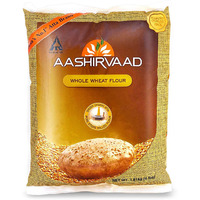 Case of 10 - Aashirvaad Whole Wheat Flour - 4 Lb (1.81 Kg)