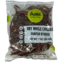 Case of 20 - Aara Dry Whole Chillies Guntur Byadagi - 200 Gm (7 Oz)