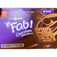 Case of 12 - Parle Hide & Seek Fab Chocolate 4 Pack - 400 Gm (14.11 Oz)