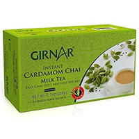 Case of 24 - Girnar Instant Cardmom Chai Milk Tea Sweetened - 220 Gm (7.7 Oz)