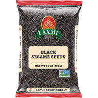 Case of 20 - Laxmi Black Sesame Seeds - 14 Oz (400 Gm)