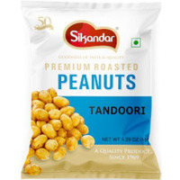 Case of 24 - Sikandar Premium Roasted Peanuts Tandoori - 150 Gm (5.29 Oz)