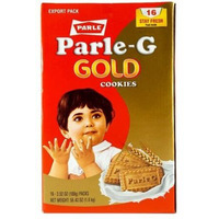 Case of 8 - Parle G Gold Cookies 16 Packs - 1.6 Kg (3.5 Lb)