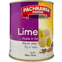 Case of 24 - Pachranga Foods Lime Pickle - 750 Ml (800 Gm) [50% Off]