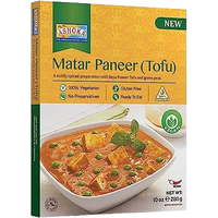 Case of 20 - Ashoka Matar Paneer (Tofu) Vegan Ready To Eat - 10 Oz (280 Gm)