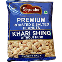 Case of 24 - Sikandar Premium Roasted & Salted Peanuts No Husk - 400 Gm (14 Oz)
