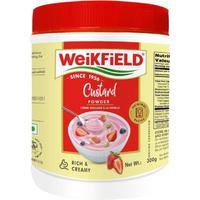Case of 24 - Weikfield Custard Powder Strawberry - 300 Gm (10.5 Oz)