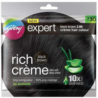 Case of 120 - Godrej Expert Rich Creme Black Brown Hair Color - 20 Gm (0.7 Oz)