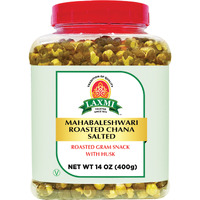 Case of 10 - Laxmi Mahabaleshwari Roasted Chana Salted With Husk - 400 Gm (14 Oz)
