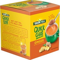 Case of 12 - Tata Tea Instant Quick Chai Ginger 10 Sachets - 220 Gm (7.76 Oz)