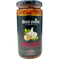 Case of 12 - Brahmins Garlic Pickle - 400 Gm (14.1 Oz)