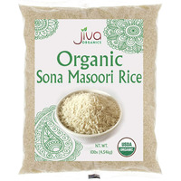 Case of 4 - Jiva Organics Organic Sona Masoori Rice - 10 Lb (4.5 Kg)