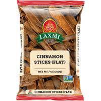 Case of 20 - Laxmi Cinnamon Sticks Flat - 200 Gm (7 Oz)