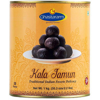 Case of 12 - Ghasitaram's Kala Jamun Can - 1 Kg (2.2 Lb)