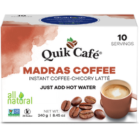 Case of 10 - Quik Cafe Madras Coffee - 240 Gm (8.5 Oz)