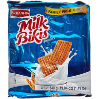 Case of 8 - Britannia Milk Bikis Biscuits Family Pack - 540 Gm (19.04 Oz)